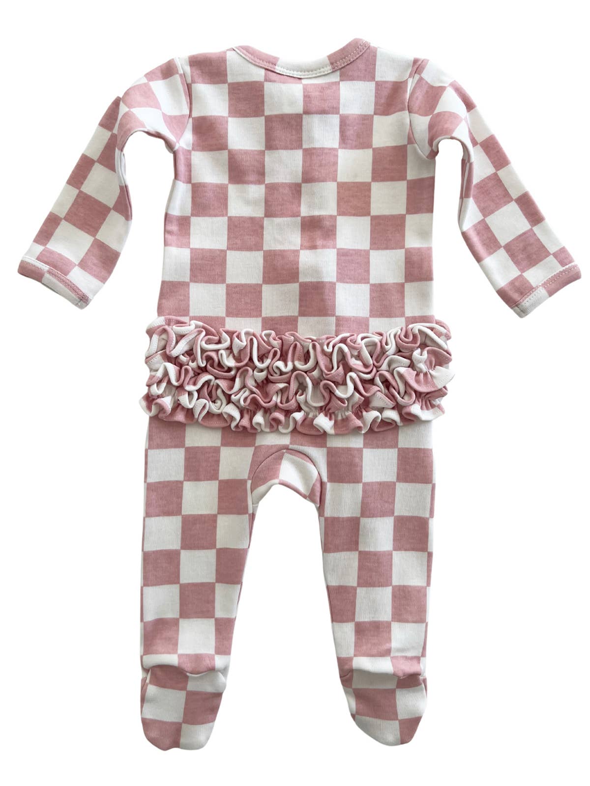 Organic Frill Zip Footie - Adalynn Leanne