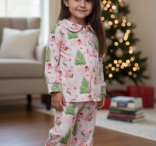 Pink Christmas Pjs - Adalynn Leanne