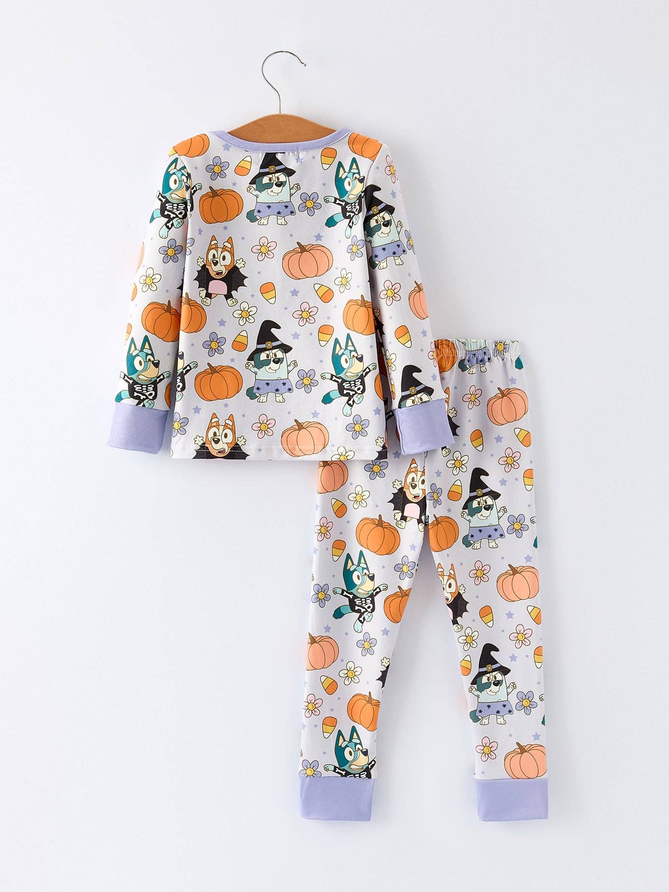 Purple Halloween Girls Pajama Set - Adalynn Leanne
