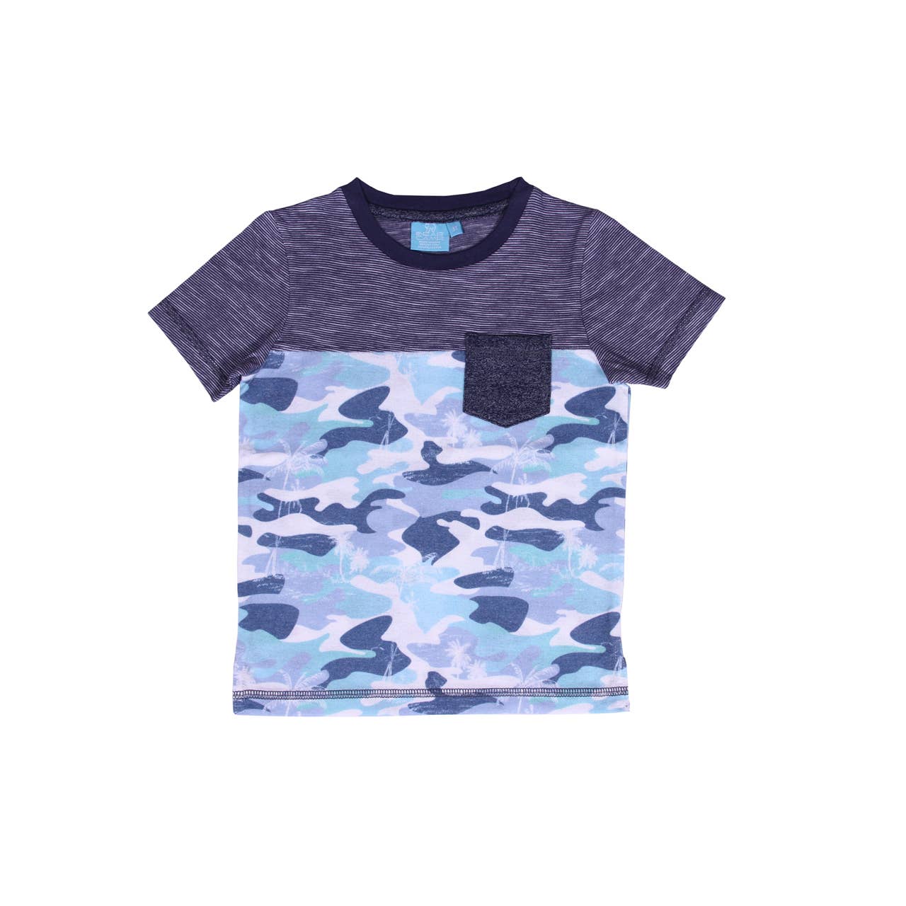 Randy Camo Pocket Tee Lake Blue - Toddler & Small Boys - Adalynn Leanne