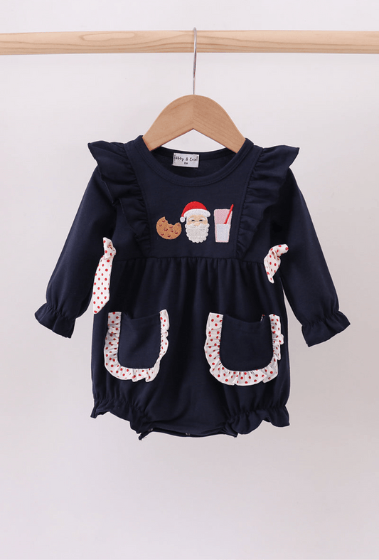 Santa cookie and milk bubble - Adalynn Leanne