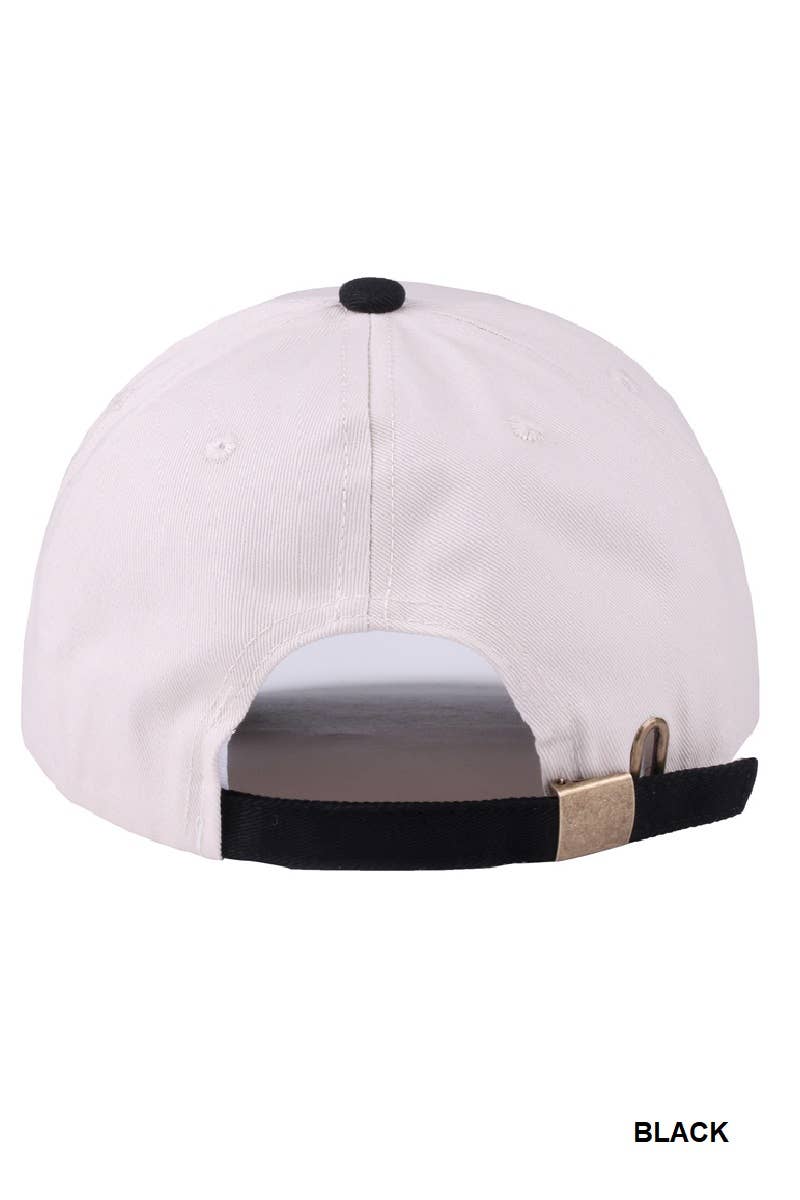 `Two Tone Canvas Baseball Cap - Adalynn Leanne