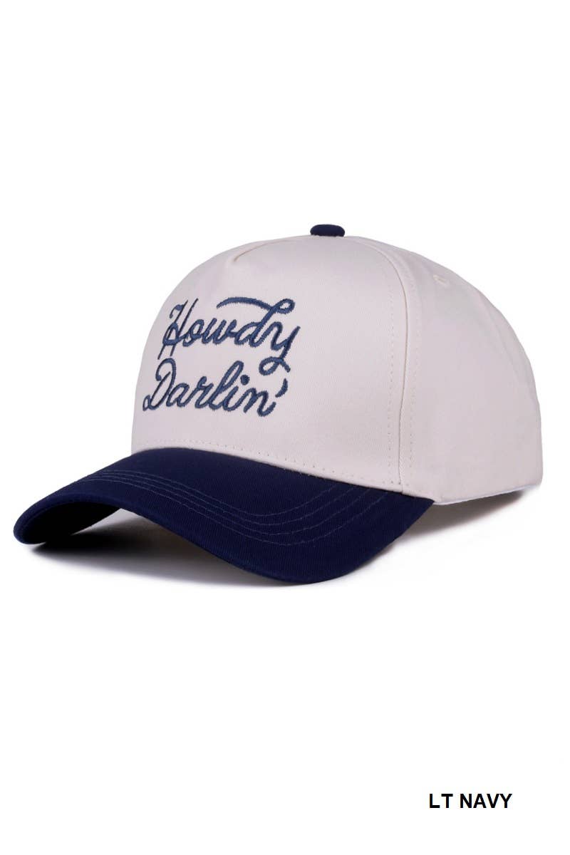 `Two Tone Canvas Baseball Cap - Adalynn Leanne